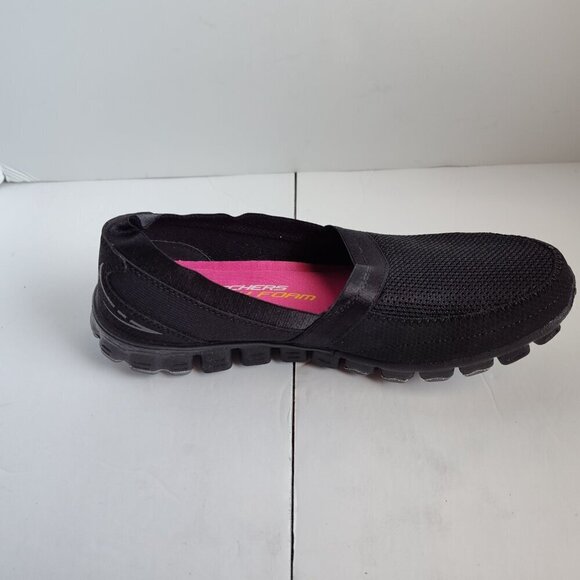 Ladies SZ 6-1/2 Sketchers Black Flex Slip-On Shoe - Picture 4 of 6
